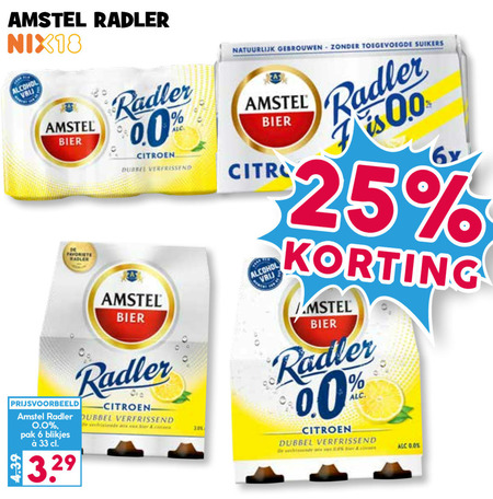 Amstel   radler bier folder aanbieding bij  Boons Markt - details