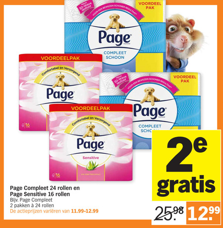 Page   toiletpapier folder aanbieding bij  Albert Heijn - details