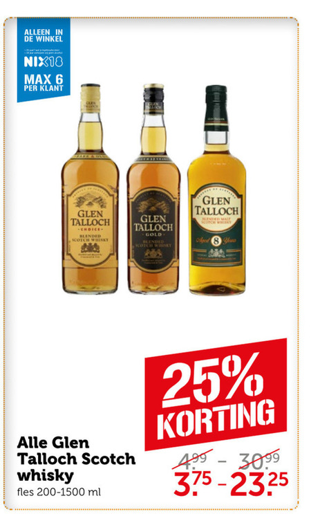 Glen Talloch   whisky folder aanbieding bij  Coop - details