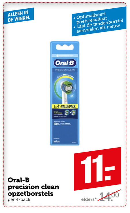 Braun Oral-B   opzetborstel folder aanbieding bij  Coop - details