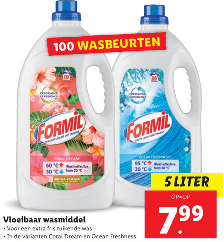 Formil   wasmiddel folder aanbieding bij  Lidl - details