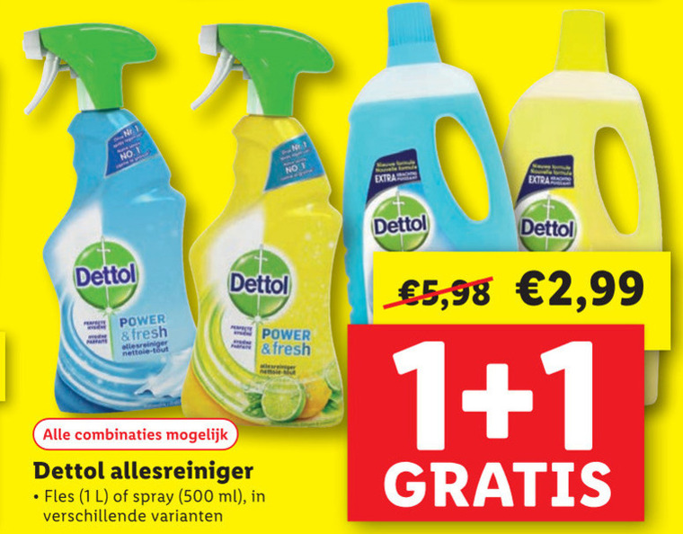 Dettol   allesreiniger folder aanbieding bij  Lidl - details