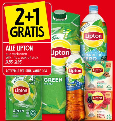 Lipton   thee, ice tea folder aanbieding bij  Jan Linders - details