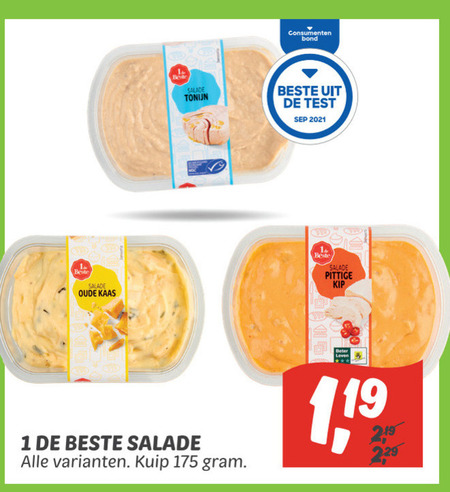 1 De Beste   salade folder aanbieding bij  Dekamarkt - details