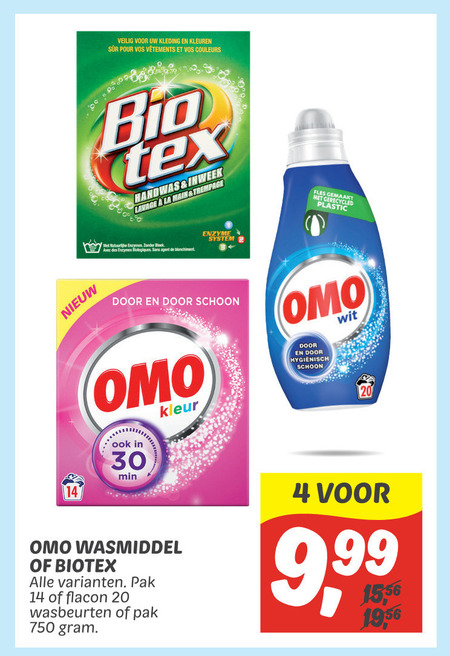 Biotex   handwasmiddel, wasmiddel folder aanbieding bij  Dekamarkt - details