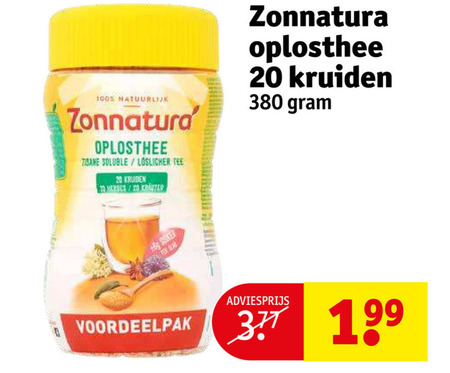 Zonnatura   thee folder aanbieding bij  Kruidvat - details