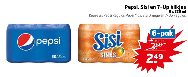 Pepsi   frisdrank, cola folder aanbieding bij  Trekpleister - details