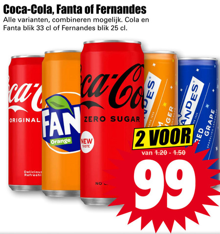 Coca-Cola   cola, frisdrank folder aanbieding bij  Dirk - details