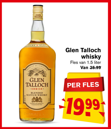 Glen Talloch   whisky folder aanbieding bij  Hoogvliet - details