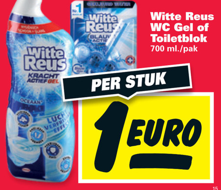 Witte Reus   toiletblok, toiletreiniger folder aanbieding bij  Nettorama - details