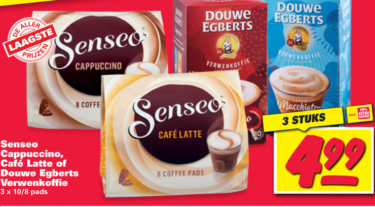 Douwe Egberts Senseo   koffiepad, oploskoffie folder aanbieding bij  Nettorama - details