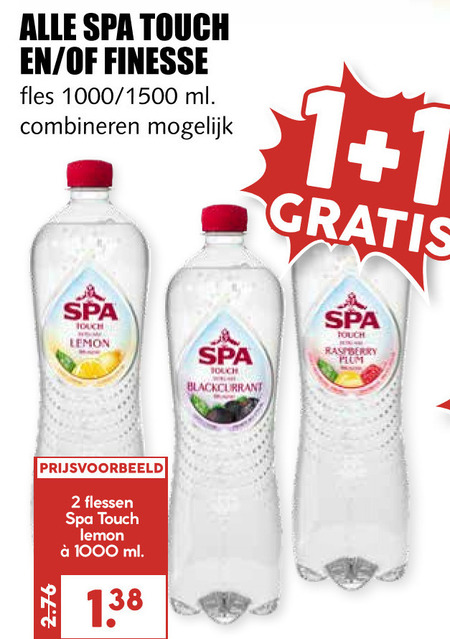 Spa en Fruit   fruitdrank folder aanbieding bij  MCD Supermarkt Basis - details