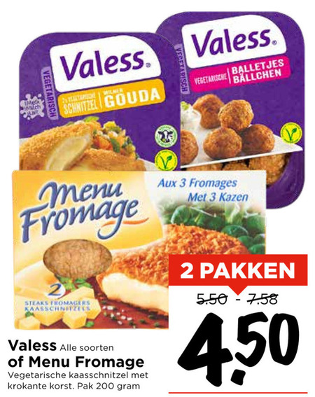 Valess   vegetarisch folder aanbieding bij  Vomar - details