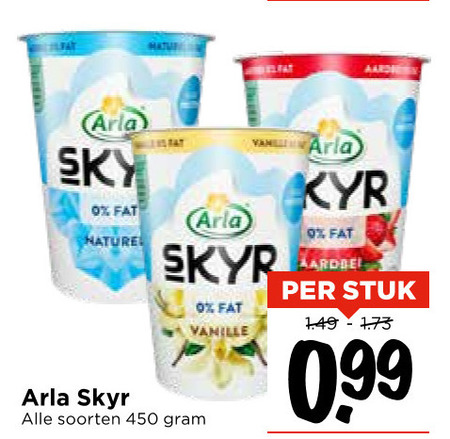 Arla   yoghurt, vruchtenyoghurt folder aanbieding bij  Vomar - details