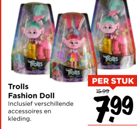 Trolls   poppetjes folder aanbieding bij  Vomar - details