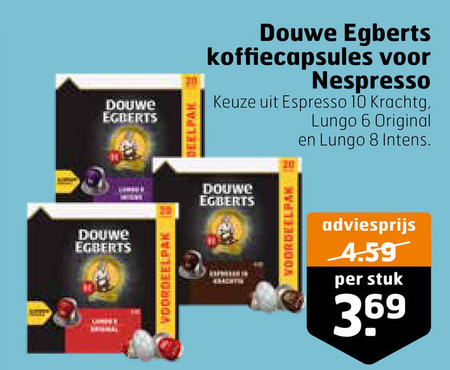 Douwe Egberts   koffiecups folder aanbieding bij  Trekpleister - details