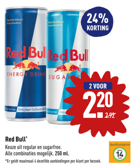 Red Bull   energiedrank folder aanbieding bij  Aldi - details