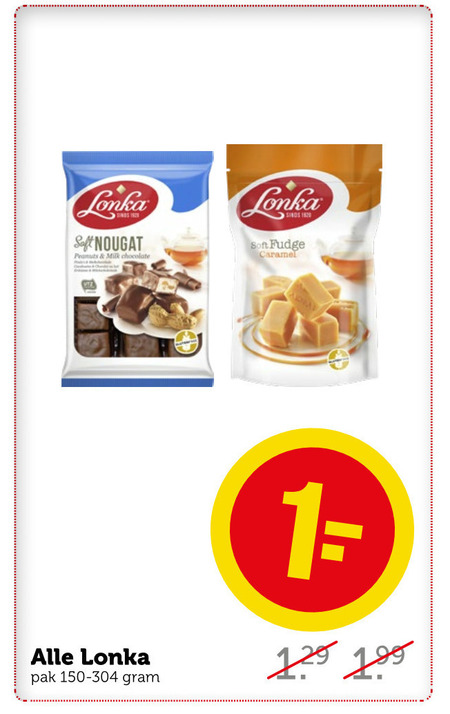 Lonka   noga, fudge folder aanbieding bij  Coop - details