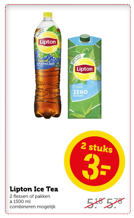 Lipton   ice tea folder aanbieding bij  Coop - details