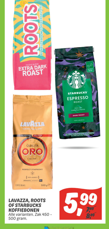 Starbucks   koffiebonen folder aanbieding bij  Dekamarkt - details