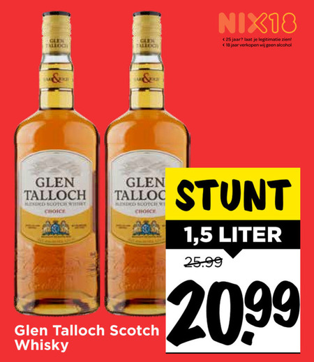 Glen Talloch   whisky folder aanbieding bij  Vomar - details