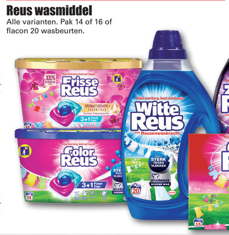 Color Reus   wasmiddel folder aanbieding bij  Dirk - details