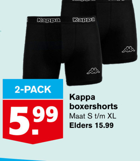 Kappa   heren boxershort folder aanbieding bij  Hoogvliet - details