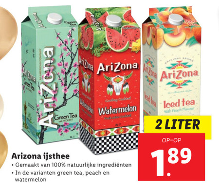 Arizona   ice tea folder aanbieding bij  Lidl - details