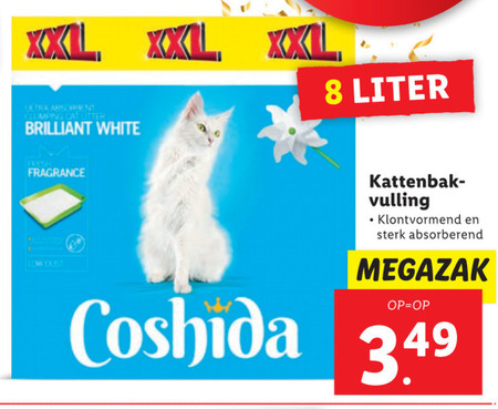 Coshida   kattenbakvulling folder aanbieding bij  Lidl - details