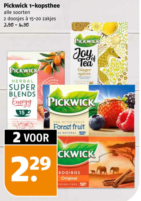 Pickwick   thee folder aanbieding bij  Poiesz - details