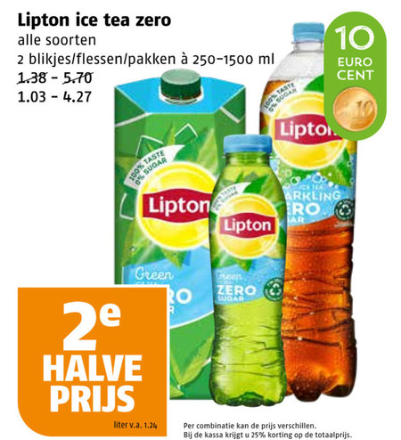 Lipton   ice tea folder aanbieding bij  Poiesz - details