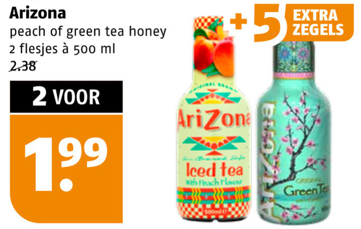 Arizona   ice tea folder aanbieding bij  Poiesz - details