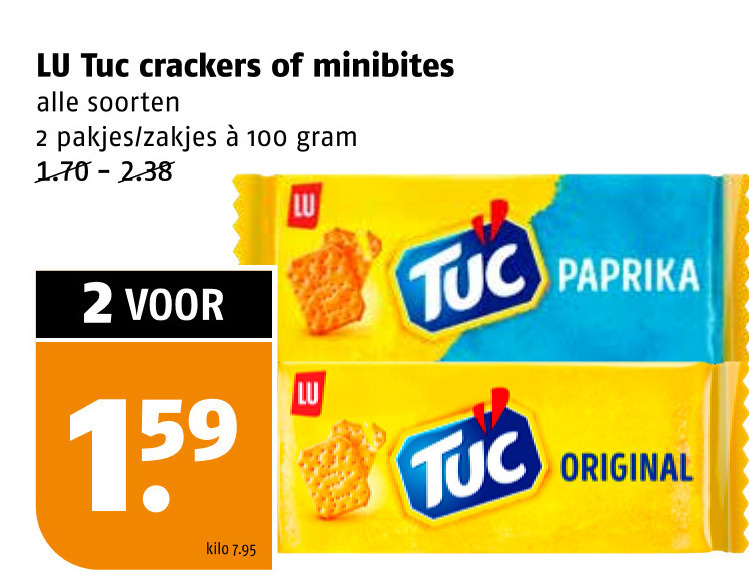 Lu Tuc   crackers folder aanbieding bij  Poiesz - details