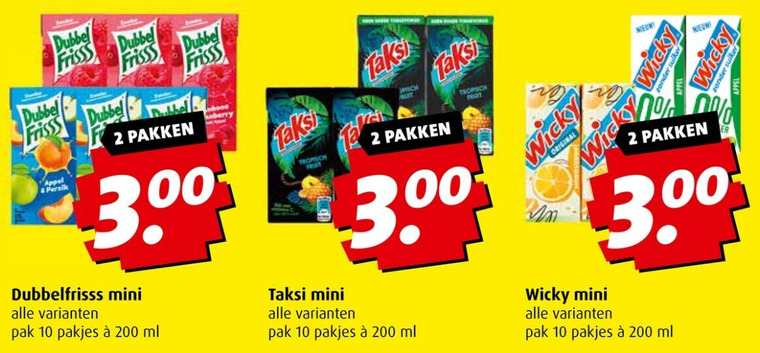 Wicky   fruitdrank folder aanbieding bij  Boni - details