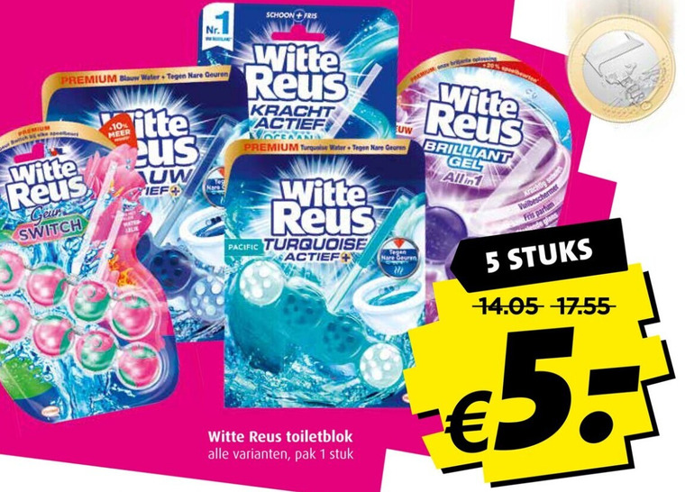 Witte Reus   toiletblok folder aanbieding bij  Boni - details