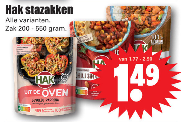 Hak   bonen folder aanbieding bij  Dirk - details