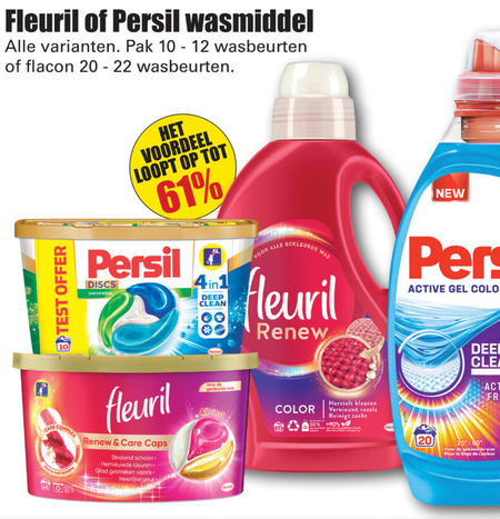 Persil   wasmiddel folder aanbieding bij  Dirk - details