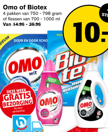 Biotex   handwasmiddel, wasmiddel folder aanbieding bij  Hoogvliet - details