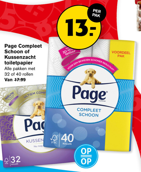 Page   toiletpapier folder aanbieding bij  Hoogvliet - details