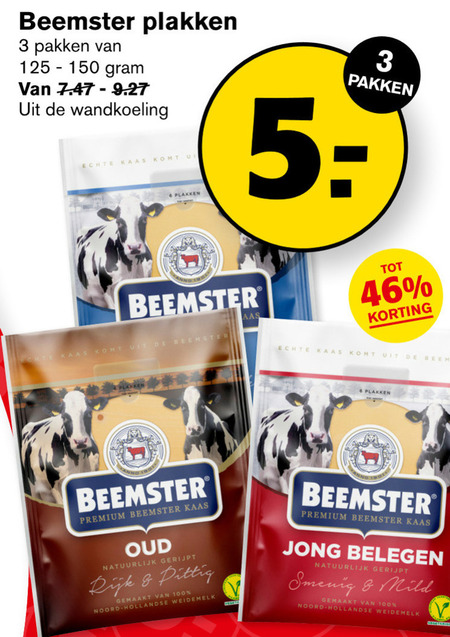 Beemster   kaasplakken folder aanbieding bij  Hoogvliet - details