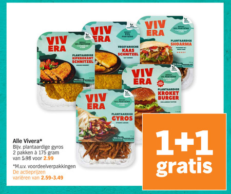 Vivera   vegetarisch folder aanbieding bij  Albert Heijn - details