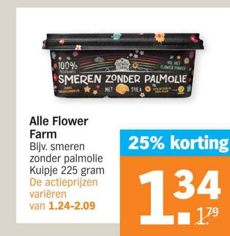 Flower Farm   olie en vetten folder aanbieding bij  Albert Heijn - details