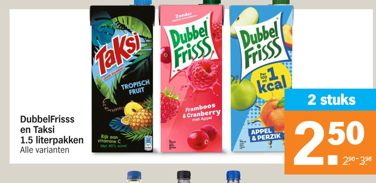 Taksi   fruitdrank folder aanbieding bij  Albert Heijn - details