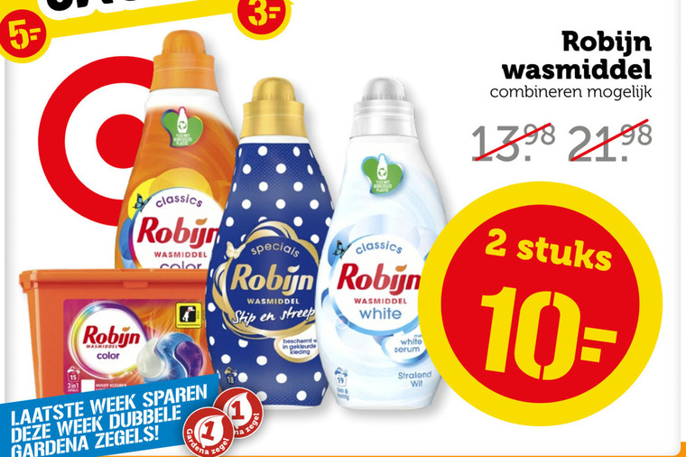 Robijn   wasmiddel folder aanbieding bij  Coop - details