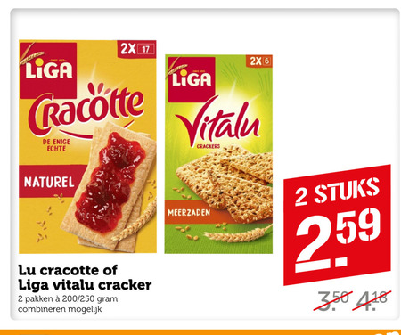 Lu   crackers folder aanbieding bij  Coop - details