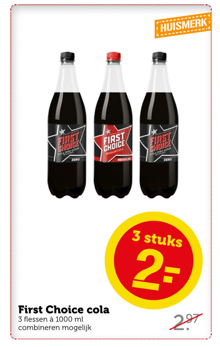 First Choice   cola folder aanbieding bij  Coop - details