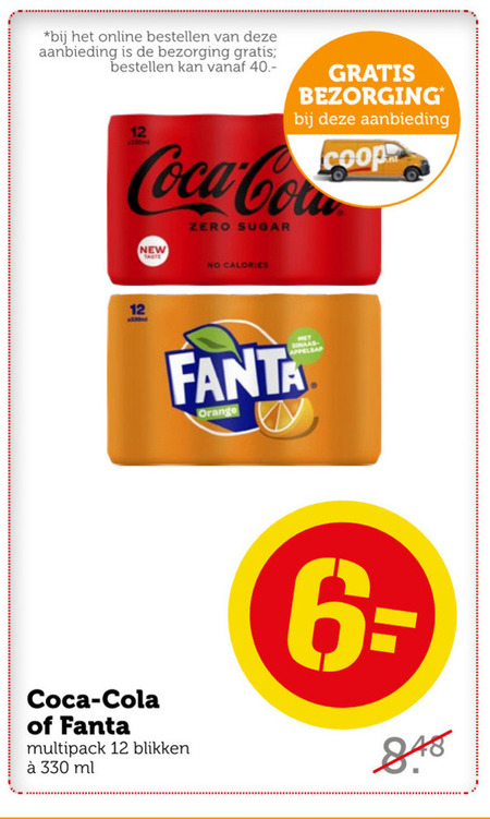 Coca-Cola   cola, frisdrank folder aanbieding bij  Coop - details