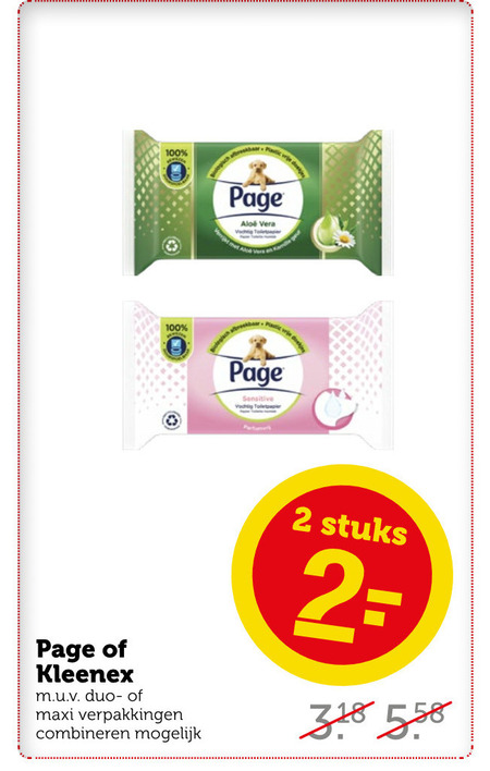 Page   vochtig toiletpapier, zakdoek folder aanbieding bij  Coop - details