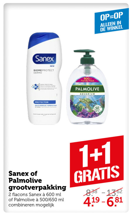 Palmolive   douchegel, handzeep folder aanbieding bij  Coop - details