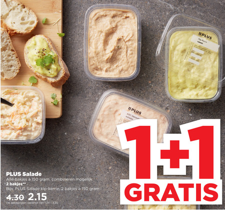 Plus Huismerk   salade folder aanbieding bij  Plus - details